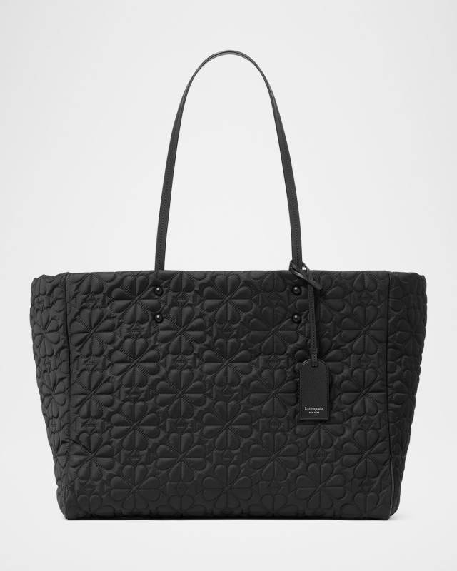 tilly large quilted fabric tote bag